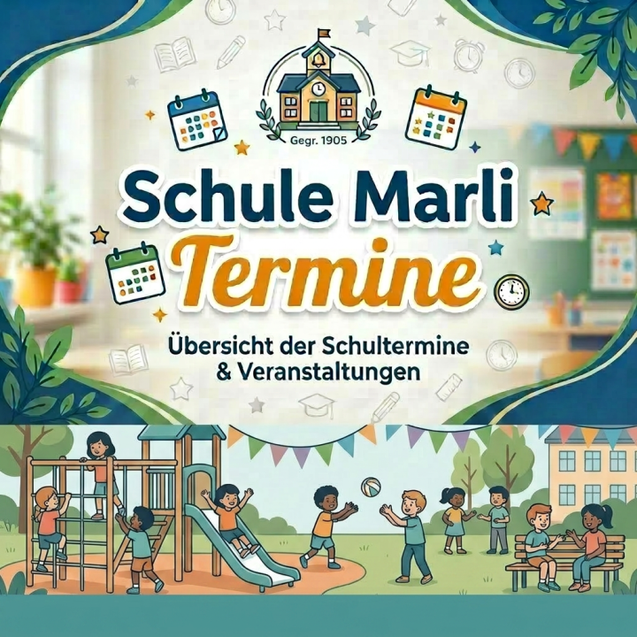Schedule of school dates including Herbstferien beginning on 20. Okt 2024 and Tag der offenen Tür on 15. Nov 2024